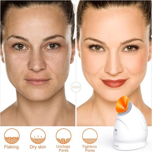YourMate Facial Steamer Plus Nano Ionic Face Steamer Warm and Cool Mist Humidifier for Spa Sinuses Moisturizing, Homeuse or Salon in Saudi Arabia