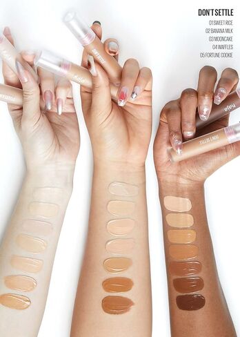 Kaja Liquid Concealer - Don't Settle | with Aqua Ceramide, Hydrating, Buildable, Lightweight, Seamless Coverage, 01 Sweet Rice, 0.21 Oz in Kuwait