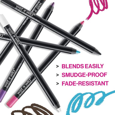 wet n wild Eyeliner Pencil On Edge Longwearing Matte Eye Liner, Long Lasting, Smudge Proof, Fade Resistant, Highly Pigmented, Creamy Smooth Soft Gliding, Blue Sapphire Ice in Saudi Arabia
