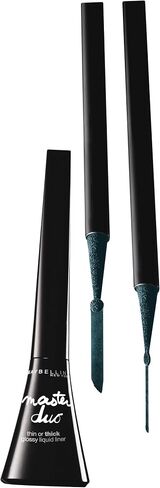 Maybelline New York Eye Studio Master Duo Glossy Liquid Liner, Black Lacquer, 0.05 Fluid Ounce in Saudi Arabia