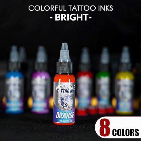 Wormhole Complete Tattoo Kit for Beginners Tattoo Power Supply Kit 8 Tattoo Inks 10 Tattoo Needles 2 Pro Tattoo Machine Kit Tattoo Gun Kit (TK015) in Kuwait