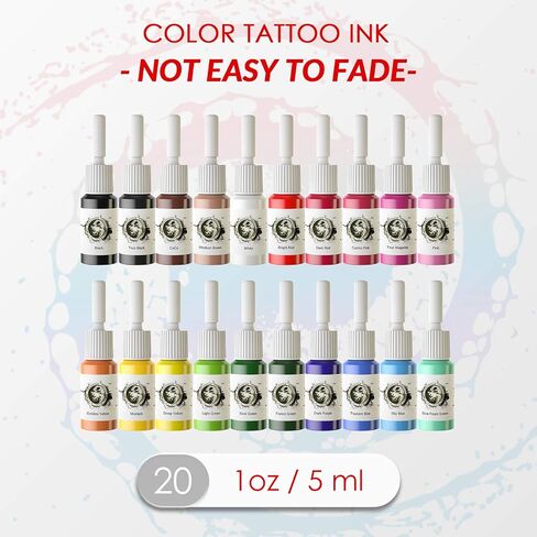 Wormhole Complete Tattoo Kit for Beginners Tattoo Power Supply Kit 8 Tattoo Inks 10 Tattoo Needles 2 Pro Tattoo Machine Kit Tattoo Gun Kit (TK015) in Saudi Arabia