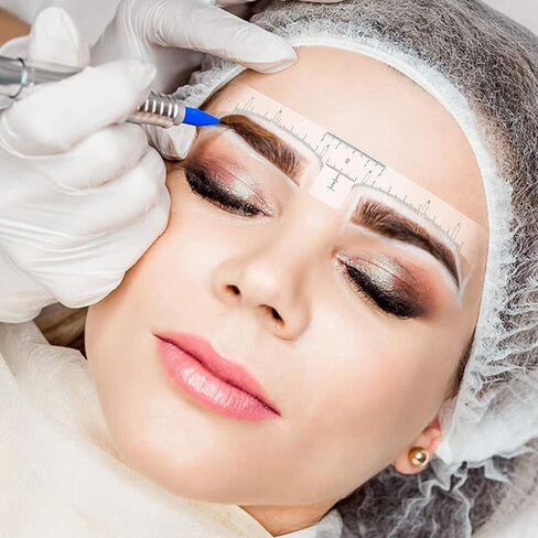 Permanent Eyebrow Makeup Tattoo Machine Kit with 15pcs Mixed Cartridges Needles for Shading Eyeliner Lip Microshading (Black) in Saudi Arabia