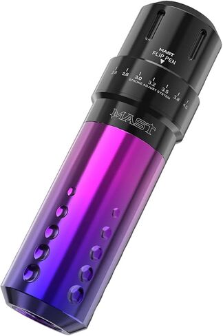 آلة قلم دوارة قابلة للقلب للوشم، محرك بدون قلب مخصص بطول ستة أشواط قابل للتغيير لجميع أنماط الوشم M829 (أرجواني متدرج) in Kuwait