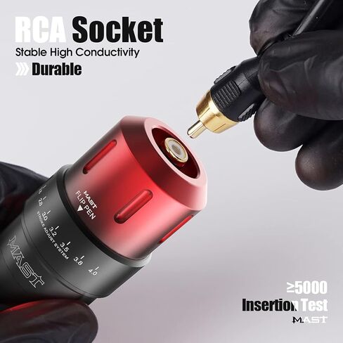 آلة قلم دوارة قابلة للقلب للوشم، محرك بدون قلب مخصص بطول ستة أشواط قابل للتغيير لجميع أنماط الوشم M829 (أرجواني متدرج) in Kuwait