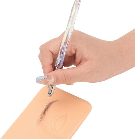 قطعتان من أقلام Microblading، أقلام الحواجب اليدوية Microblade Pen، قلم تحديد الحواجب اليدوي من الألومنيوم، قلم وشم الشفاه، مجموعة أقلام Microblading ذات الرأس المتقاطع للفنانين المبتدئين in Kuwait