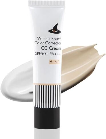 Witch's Pouch CC Cream with SPF50 for Maturre Skin Color Corrector CC Cream SPF50+ PA+++ 6in1 Korean Makeup in Saudi Arabia
