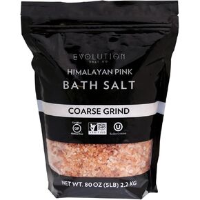 Evolution Salt Himalayan Pink Bath Salt, Fine Grind, 5 Pound (BFG-5) in Saudi Arabia