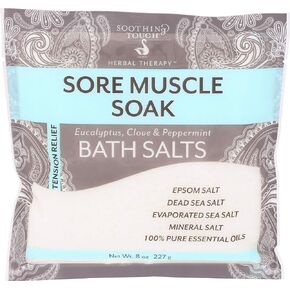 Soothing Touch Tension Relief Sore Muscle Soak Bath Salts Eucalyptus Clove & Peppermint, 32 Oz in Kuwait