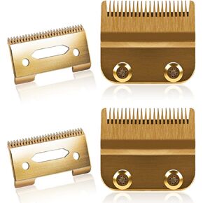 Professional Adjustable Clippers Blades, Carbon Steel Hair Clipper Replacement Blade for Wahl 8148, Wahl Senior Cordless Clipper, Wahl Magic Clipper, Pack of 2 (Taper Silver)