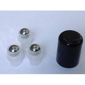 STAINLESS STEEL Roller Ball/Roll On Inserts for 5ml and 15ml Amber doTERRA and Young Living Bottles (8)