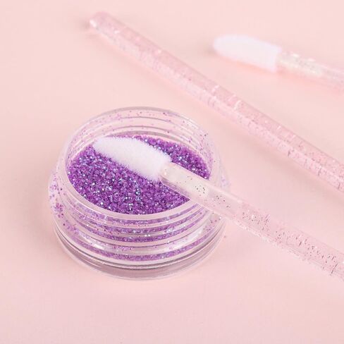 Tbestmax 100 Disposable Lip Brushes in Bottle, Lipstick Applicator, Lip Gloss Wands Pink in Saudi Arabia