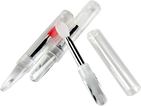 TEONEI Mini Silicone Lip Brush with Cap,Lipstick Applicator Brushes,Multifunction Makeup Brushes,Lip Gloss Wands Cosmetic Tool,6Pcs in Saudi Arabia