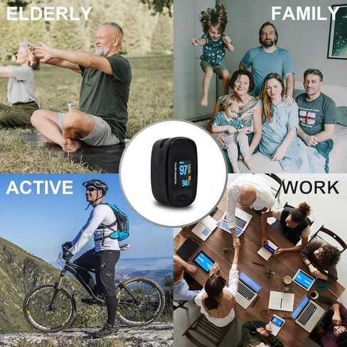 CONTEC CMS50NA مقياس التأكسج نبض الإصبع، SPO2 نبض معدل الأكسجين في الدم متر شاشة OLED (أسود) in Kuwait