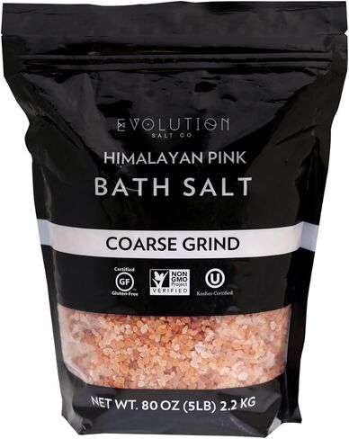 Evolution Salt Himalayan Pink Bath Salt, Fine Grind, 5 Pound (BFG-5) in Saudi Arabia
