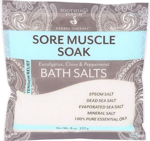 Soothing Touch Tension Relief Sore Muscle Soak Bath Salts Eucalyptus Clove & Peppermint, 32 Oz in Kuwait