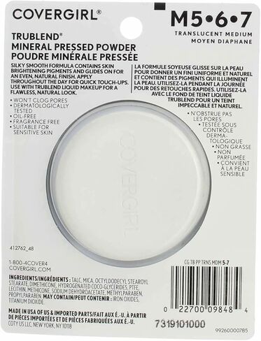بودرة مضغوطة تروبليند من كوفرجيرل - متوسط شبه شفاف، (4) - عبوتان in Kuwait