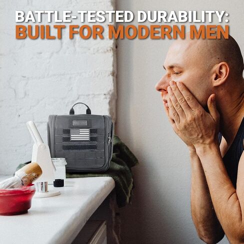 شيف ساك حقيبة ادوات الزينة التكتيكية: مجموعة دوب مع 12 مساحة تخزين | سحابات من الدرجة الامتعة | حزام مولي ومقبض باراكورد قابل للفصل | مثالية للسفر والمغامرات الخارجية، اسود، ادوات الزينة التكتيكية in Kuwait