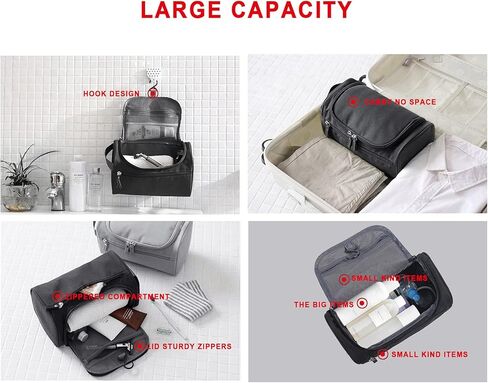 مجموعة أدوات العناية الشخصية للرجال من MIFASOO مجموعة أدوات العناية الشخصية للحمام مع ملحقات سفر بخطاف وأدوات العناية الشخصية وحلاقة الحمام والمكياج in Kuwait