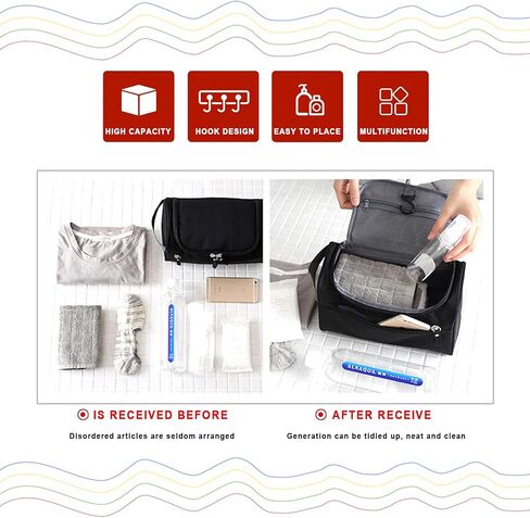 مجموعة أدوات العناية الشخصية للرجال من MIFASOO مجموعة أدوات العناية الشخصية للحمام مع ملحقات سفر بخطاف وأدوات العناية الشخصية وحلاقة الحمام والمكياج in Kuwait