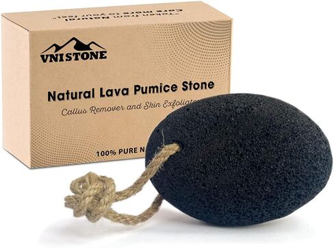 Foot Pumice Stone by VNI Stone - Natural Earth Lava Pumice Stone for Feet callus removal- Callus Warts Corn Removal - Pedicure Exfoliator for Dry Dead Skin, Heels, Palm - Healthy Foot Care Scrubber in Saudi Arabia