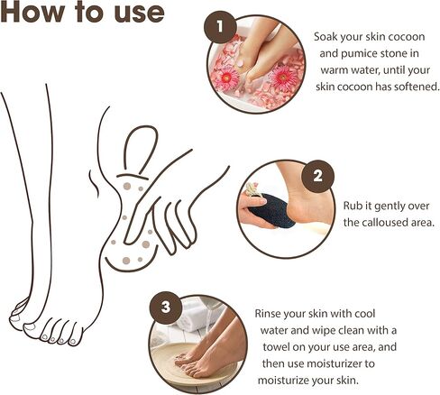 Foot Pumice Stone by VNI Stone - Natural Earth Lava Pumice Stone for Feet callus removal- Callus Warts Corn Removal - Pedicure Exfoliator for Dry Dead Skin, Heels, Palm - Healthy Foot Care Scrubber in Saudi Arabia
