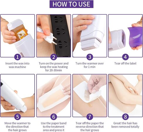foreverLily Electric Wax Heater Triple Depilatory Roll Wax Warmer Waxing Warming Machine for Hair Removal Roll on Wax Heater for Men and Women in Saudi Arabia