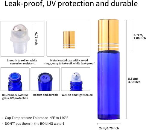10ml Essential Oil Roller Bottle (24 Pack) in Kuwait