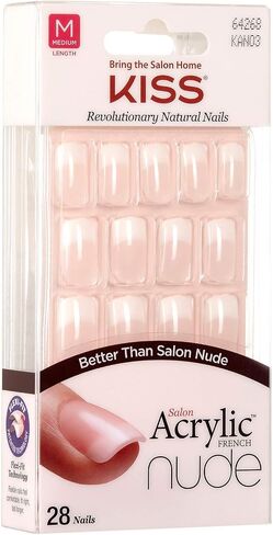 KISS Salon Acrylic Nude 28 Nails (6 PACK, KAN03) in Saudi Arabia