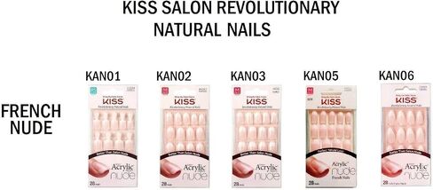 KISS Salon Acrylic Nude 28 Nails (6 PACK, KAN03) in Saudi Arabia