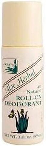 Alvera All Natural Roll-On Deodorant, Aloe Herbal, 3 Fluid Ounce in Saudi Arabia