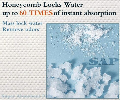 ساممي وسادات فائقة الامتصاص لبطانات السرير - تحافظ على السائل تحت السيطرة، سهلة التنظيف، عبوة اقتصادية (100 قطعة) in Kuwait