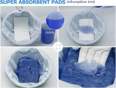 ساممي وسادات فائقة الامتصاص لبطانات السرير - تحافظ على السائل تحت السيطرة، سهلة التنظيف، عبوة اقتصادية (100 قطعة) in Kuwait