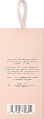 مجموعة دبابيس فرنسية من كريستين إيس مكونة من 2 - دبابيس شعر فرنسية على شكل حرف U للكعك والعقد وتسريحات شعر الزفاف والعقد العلوية - ذهبي in Kuwait