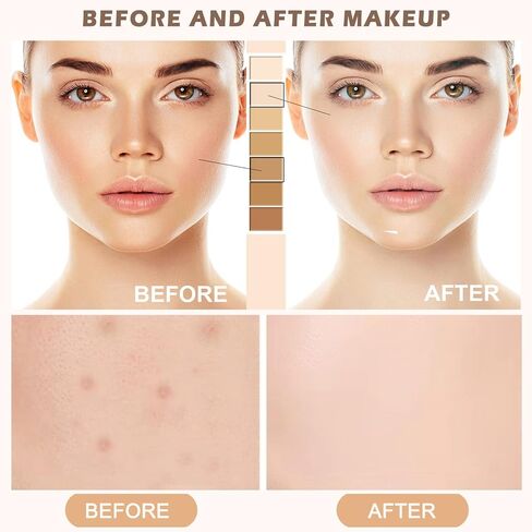 كريم ZHISHUDL لضبط لون البشرة، مرطب لتصحيح اللون، عامل حماية من الشمس SPF 50، ضبط ذاتي للبشرة الناضجة، مستحضرات برايمر قبل المكياج، كريم أساس CC لتفتيح لون البشرة - لون طبيعي in Kuwait