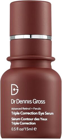 دكتور دينيس جروس ريتينول المتقدم + مصل تصحيح العين الثلاثي الفيروليك: بشرة مشدودة، تعزز الترطيب، تقلل مظهر التجاعيد والتجاعيد، 0.5 أونصة in Kuwait