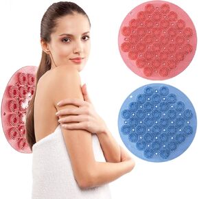 وسادة تدليك للاستحمام، فرشاة تدليك للظهر والقدم للاستحمام، فرشاة تدليك من السيليكون مع اكواب شفط، حصيرة غسل القدم في الحمام، فرشاة تقشير الجلد الميت للقدم in Kuwait