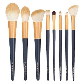 MAANGE Makeup Brushes, Premium Synthetic Makeup Brush Set Professional Blush Contour Eye Make Up Brush Kit (Blue) in Kuwait