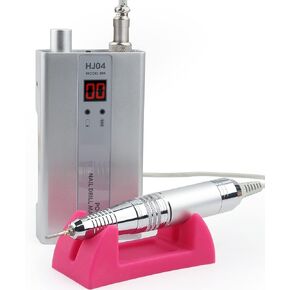 ماكينة مثقاب أظافر احترافية من QUNZHAO للأظافر الأكريليك، مبرد أظافر كهربائي 30000 دورة في الدقيقة، مبرد أظافر إلكتروني محمول لأدوات مانيكير الصالونات المنزلية (فضي) in Kuwait