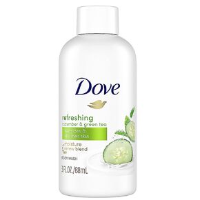 Dove Go Fresh Body Wash Cucumber And Green Tea 3 Ounce (Pack of 24)