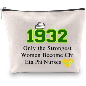G2TUP Chi Eta Nursing Sorority Gift Eta Phi Merchandise Cosmetic Bag Only the Strongest Women Become Chi Eta Nurses (Chi Eta Nurses)