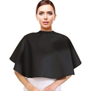 OKA Black Makeup Cape, Professional Makeup Short Hair Cape Waterproof Shampoo Adjustable Barber Cape, Lightweight Comb-out Barber Apron Hairdressing Shampoo Cape for Makeup Artist in Saudi Arabia