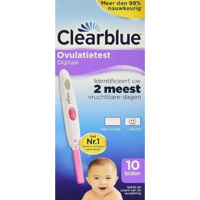 مجموعة اختبار الإباضة الرقمية (OPK) - أزرق شفاف، ثبت أنه يساعدك على الحمل، حامل رقمي واحد و20 اختبار in Kuwait