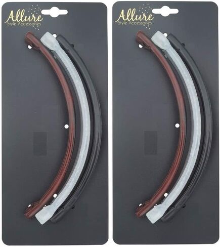 أمشاط الموز من Allure Style Accessories - عبوة من 6 قطع in Saudi Arabia