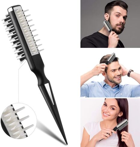 Hair Style Comb, Portable Hair Styling Comb, Hair Shark Comb Instant, Multifuncional tease Combing Brush with Shark Back Two-sided Design Instant Hair Volumizer for Hairdressing Women Men in Saudi Arabia