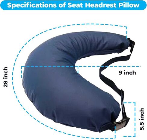 وسادة رقبة طويلة من MOBB Luna مقاس 28 بوصة للسفر ودعم الذراع والرأس in Kuwait