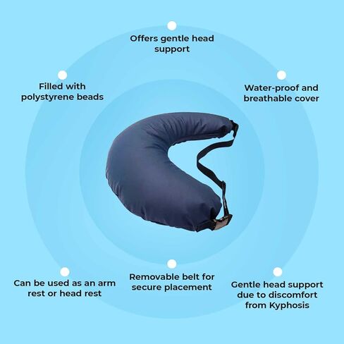 وسادة رقبة طويلة من MOBB Luna مقاس 28 بوصة للسفر ودعم الذراع والرأس in Kuwait