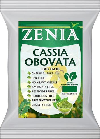 مسحوق الحناء النقي المحايد 100% من زينيا (كاسيا أوبوفاتا) | 500 جرام (17.63 أونصة) | الحناء عديمة اللون للشعر | بلسم طبيعي للشعر | لشعر حريري وناعم ولامع in Kuwait