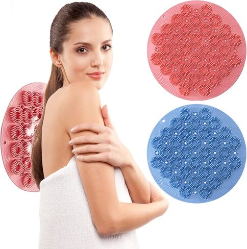 وسادة تدليك للاستحمام، فرشاة تدليك للظهر والقدم للاستحمام، فرشاة تدليك من السيليكون مع اكواب شفط، حصيرة غسل القدم في الحمام، فرشاة تقشير الجلد الميت للقدم in Kuwait