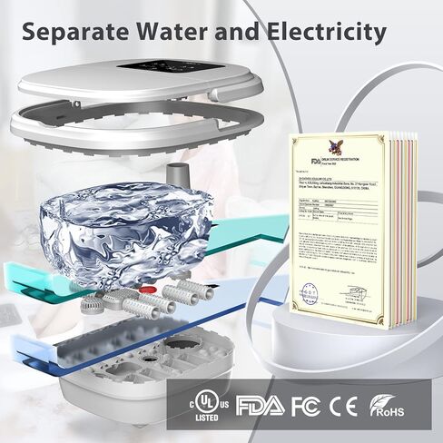 BLEOTY سبا القدم للنساء، سبا حمام القدم قابل للطي مع الحرارة والتدليك، حوض نقع القدم مع تعقيم الأوزون، التحكم في درجة الحرارة، التوقيت، ملح إبسوم اللافندر وحقيبة حمام القدم العشبية، هدايا للأم in Kuwait